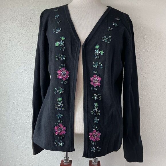 NWT Sheri Martin Cardigan Blouse and Matching Tank Top Size L - Picture 1 of 12